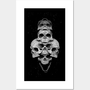 skull cross Posters and Art